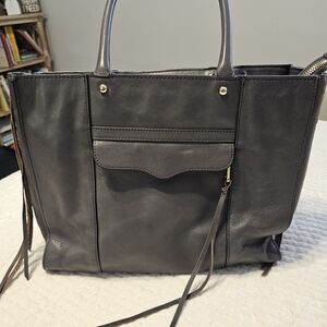 Rebecca Minkoff Gray Leather Shoulder Tote